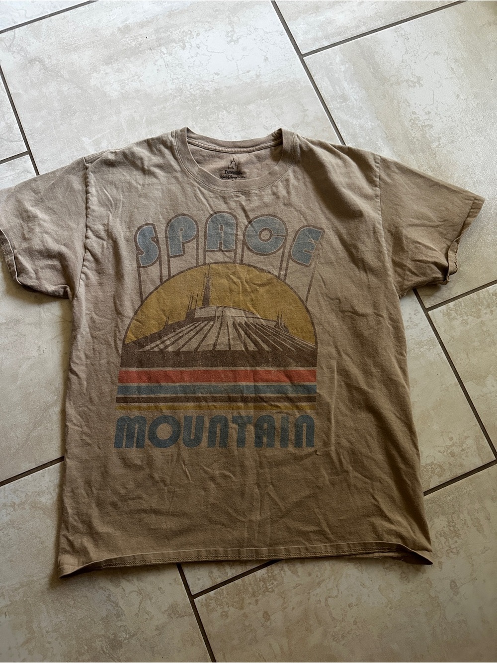 Men’s Hanes Brown Space Mountain Graphic Tee